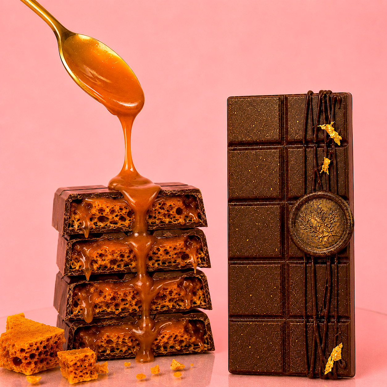 Caramel Honeycomb Chocolate Bar