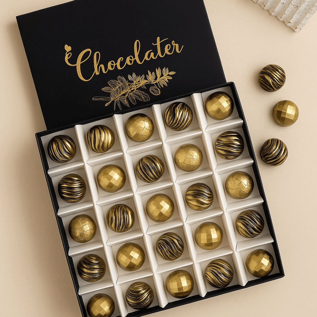 Golden Chocolates Box – 25 Pieces