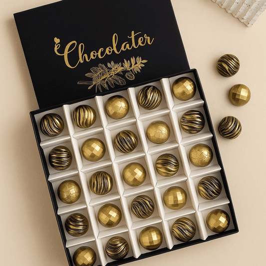 Golden Chocolates Box – 25 Pieces