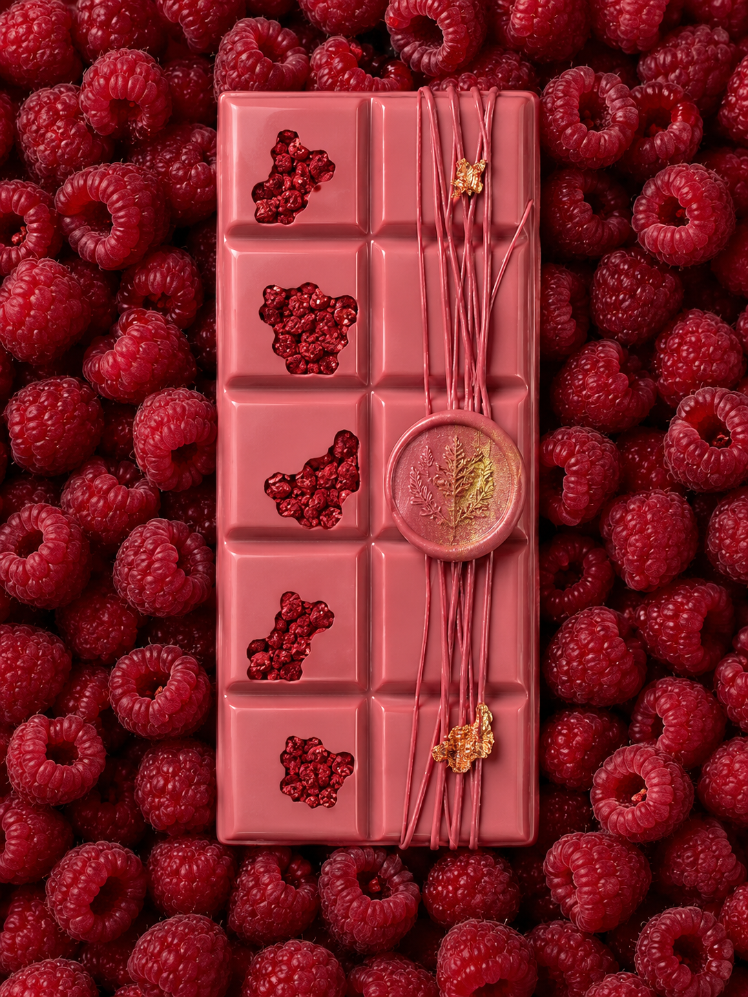 Roziva Ruby Chocolate Bar — Raspberry