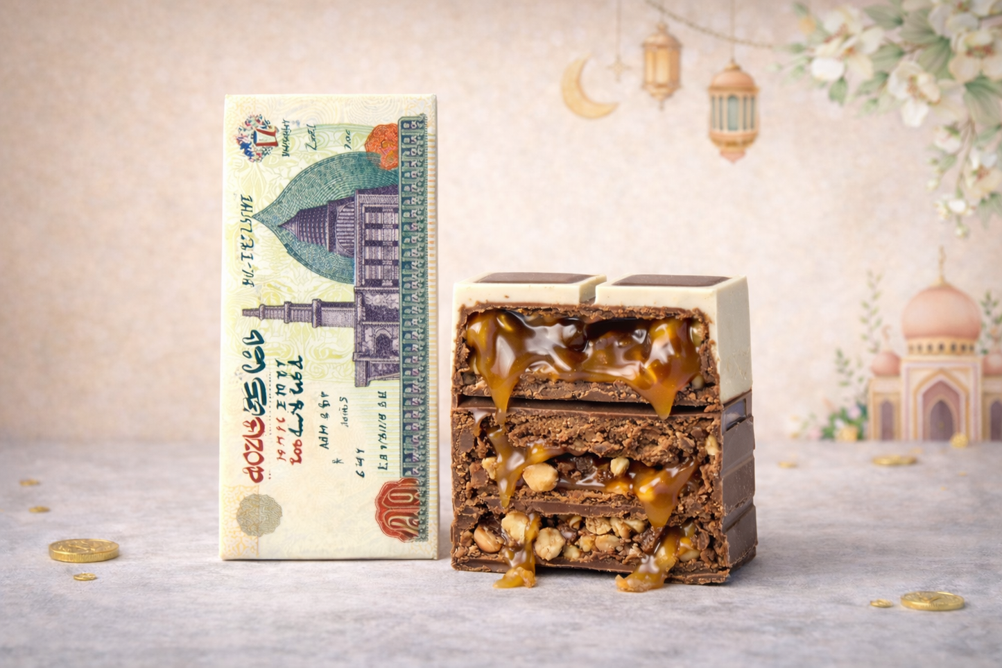 Eidiya Chocolate Bar - Salted Caramel & Nuts (200g)