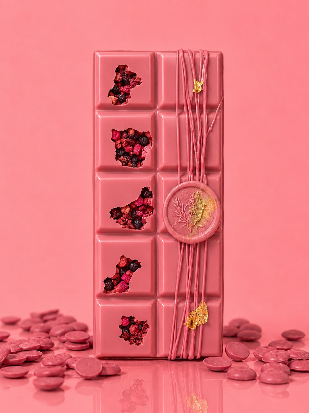 Roziva Ruby Chocolate Bar — Raspberry