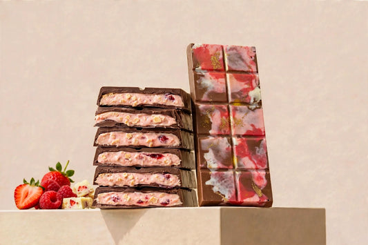 Strawberry & Raspberry Bar - Belgian Chocolate